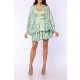 TGH ROCHIE MINI CU MANECI BUFANTE SI PRINT FLORAL