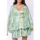 TGH ROCHIE MINI CU MANECI BUFANTE SI PRINT FLORAL