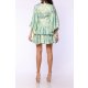 TGH ROCHIE MINI CU MANECI BUFANTE SI PRINT FLORAL