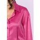 TGH ROCHIE MINI FIESTA DIN SATIN CU VOLANE LA MANSETE