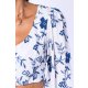 POESSE CROP TOP GREECE CU PRINT FLORAL