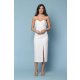 TGH ROCHIE MIDI BRIDAL CU CORSET SPECIAL PLISAT