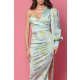 TGH ROCHIE MIDI CU MANECA BUFANTA SI PRINT FLORAL