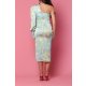 TGH ROCHIE MIDI CU MANECA BUFANTA SI PRINT FLORAL