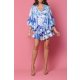 TGH ROCHIE MINI CU VOLANE ASIMETRICE SI PRINT SEA WAVES