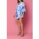 TGH ROCHIE MINI CU VOLANE ASIMETRICE SI PRINT SEA WAVES