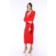 TGH SPECIAL NECKLINE LONG SLEEVES MIDI DRESS