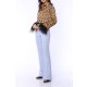 TGH FEATHERS CUFFS ANIMAL PRINT SHIRT