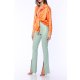 TGH FRONT KNOT SATIN SO HOT SATIN SHIRT