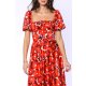 TGH ELECTIRC PRINT BOHO MIDI DRESS