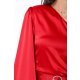 TGH ONE PUFFED SLEEVE SATIN MINI DRESS