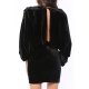 TGH ROCHIE MINI DIN CATIFEA CU DRAPAJE VELVET NIGHTS