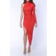 TGH ROCHIE MIDI DIVA LYCRA&GLITTER CU O MANECA