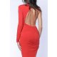 TGH ROCHIE MIDI DIVA LYCRA&GLITTER CU O MANECA