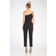 TGH COLOR BLOCK WIDE BUCKLE JUMPSUIT