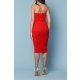 TGH CORSET HOT&INVITING DRAPED MIDI DRESS
