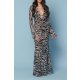 TGH ZEBRA PRINT BEACH VACAY MAXI DRESS