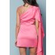 TGH ROCHIE MINI DIN SATIN BLISS CU ESARFA PE UN UMAR