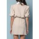 TGH LINO MODISH WIDE POINTED COLLAR MINI DRESS