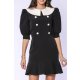 TGH ROCHIE MINI RETRO GIRL CU NASTURI SI GULER