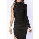 TGH GLAM ROCHIE MIDI DIN LYCRA CU SPATE DECUPAT