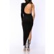 TGH GLAM ROCHIE MIDI DIN LYCRA CU SPATE DECUPAT