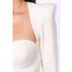TGH CORSET STYLE HIGH SHOULDERS MINI DRESS