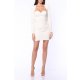 TGH CORSET STYLE HIGH SHOULDERS MINI DRESS