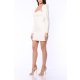 TGH CORSET STYLE HIGH SHOULDERS MINI DRESS