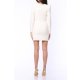 TGH CORSET STYLE HIGH SHOULDERS MINI DRESS
