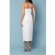 TGH BRIDAL SPECIAL PLEATED CORSET MIDI DRESS
