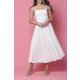 TGH BRIDAL PEARLS & LACE MIDI DRESS