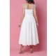 TGH BRIDAL PEARLS & LACE MIDI DRESS