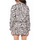 TGH ROCHIE-CAMASA MINI DIN SATIN ZEBRA PRINT