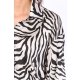 TGH ROCHIE-CAMASA MINI DIN SATIN ZEBRA PRINT