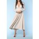 TGH MOVIE STAR A-LINE BUTTONS DETAILS MIDI DRESS