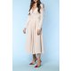 TGH MOVIE STAR A-LINE BUTTONS DETAILS MIDI DRESS