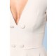 TGH MOVIE STAR A-LINE BUTTONS DETAILS MIDI DRESS