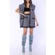 TGH ROYAL GOLDEN BUTTONS MINI SKIRT