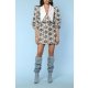 TGH ROCHIE MINI FRANCES CU GULER ASCUTIT SI PRINT BAROQUE