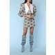 TGH ROCHIE MINI FRANCES CU GULER ASCUTIT SI PRINT BAROQUE