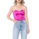 POESSE JEWELLERY BUTTONS SATIN CORSET TOP