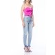 POESSE JEWELLERY BUTTONS SATIN CORSET TOP