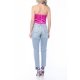 POESSE JEWELLERY BUTTONS SATIN CORSET TOP