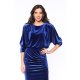 TGH ROCHIE MIDI DIN CATIFEA CU SLIT LATERAL