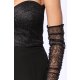 TGH CORSET LACE&GLITTER GLOVES MINI DRESS