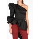 CARLA LATEST ONE SHOULDER ASYMMETRIC RUFFLE BLOUSE