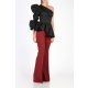 CARLA LATEST ONE SHOULDER ASYMMETRIC RUFFLE BLOUSE