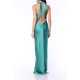 TGH MIDNIGHT ELEGANCE CUT-OUT BACK SATIN MAXI DRESS