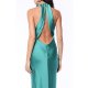 TGH MIDNIGHT ELEGANCE CUT-OUT BACK SATIN MAXI DRESS